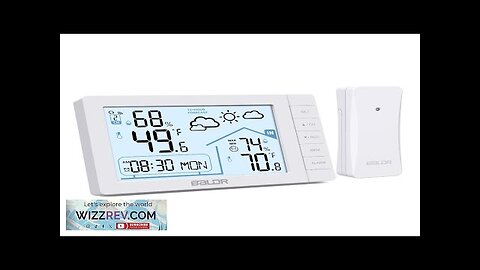 BALDR Weather Station Digital Thermometer Hygrometer Clock Small Weather Station Electronic Review