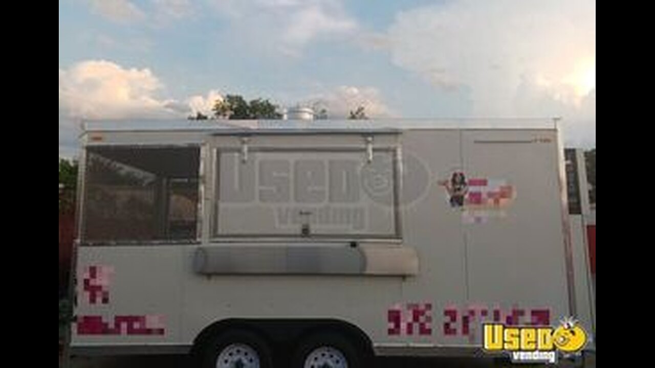 2022 8.5' x 16' Kitchen Food Trailer with Porch | Food Concession Trailer for Sale in Texas!