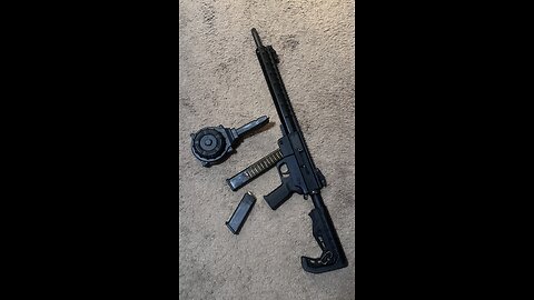 Mag dump AR45 with drum mag