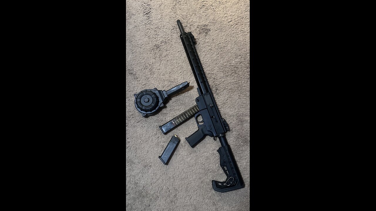 Mag dump AR45 with drum mag