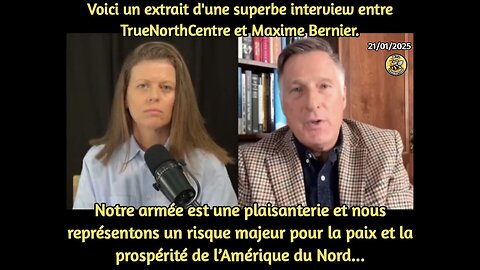 🟣 Voici un extrait d'une superbe interview entre TrueNorthCentre et Maxime Bernier