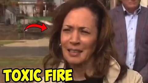 Kamala Harris is asked for her thoughts on the LA fires 😲