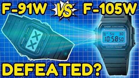 ⌚ Casio F-105W Unboxing! 📦 The F-91W SLAYER? 💀🏆