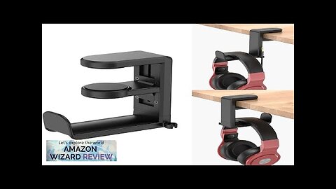 PC Gaming Headset Headphone Hook Holder Hanger Mount, Headphones Stand Review