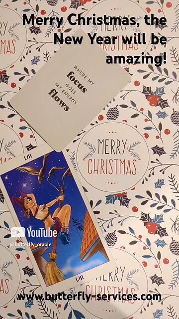Butterfly Insightful Daily Tarot - merry Christmas and Happy New Year