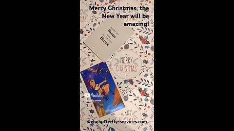 Butterfly Insightful Daily Tarot - merry Christmas and Happy New Year