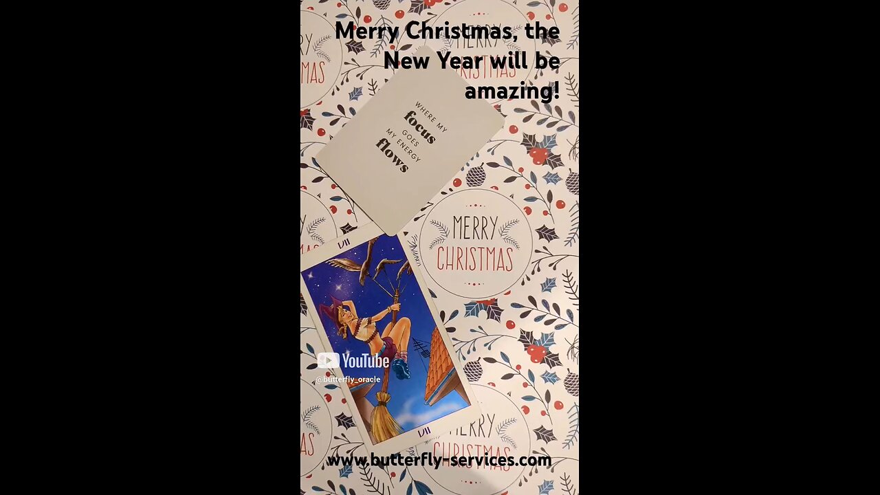 Butterfly Insightful Daily Tarot - merry Christmas and Happy New Year