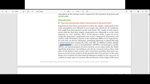 Miller-Urey Experiment - Biochem Ch1 P2