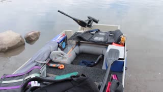 Camping With Steve - Inflatable Raft Modifications With Trolling Motor on River