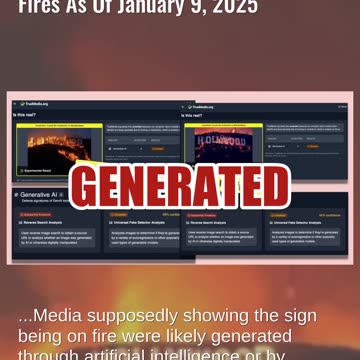 Fact Check: Historic 'Hollywood' Sign Was NOT On Fire During LA County Fires As Of January 9, 2025