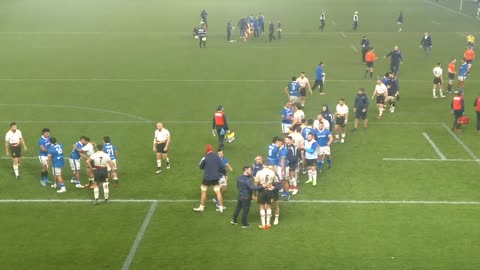 Romania vs Samoa. Rugby International. Final Whistle