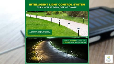 URAGO Super Bright Solar Lights Outdoor Waterproof 10 Pack