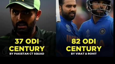 Virat Kohli & Rohit Sharma domination in ODI.Their stats exceed the whole CT squad of Pakistan.