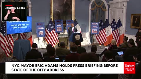 FULL BRIEFING- NYC Mayor Eric Adams Addresses Crime On Subway System, 2025 Reelection Effort