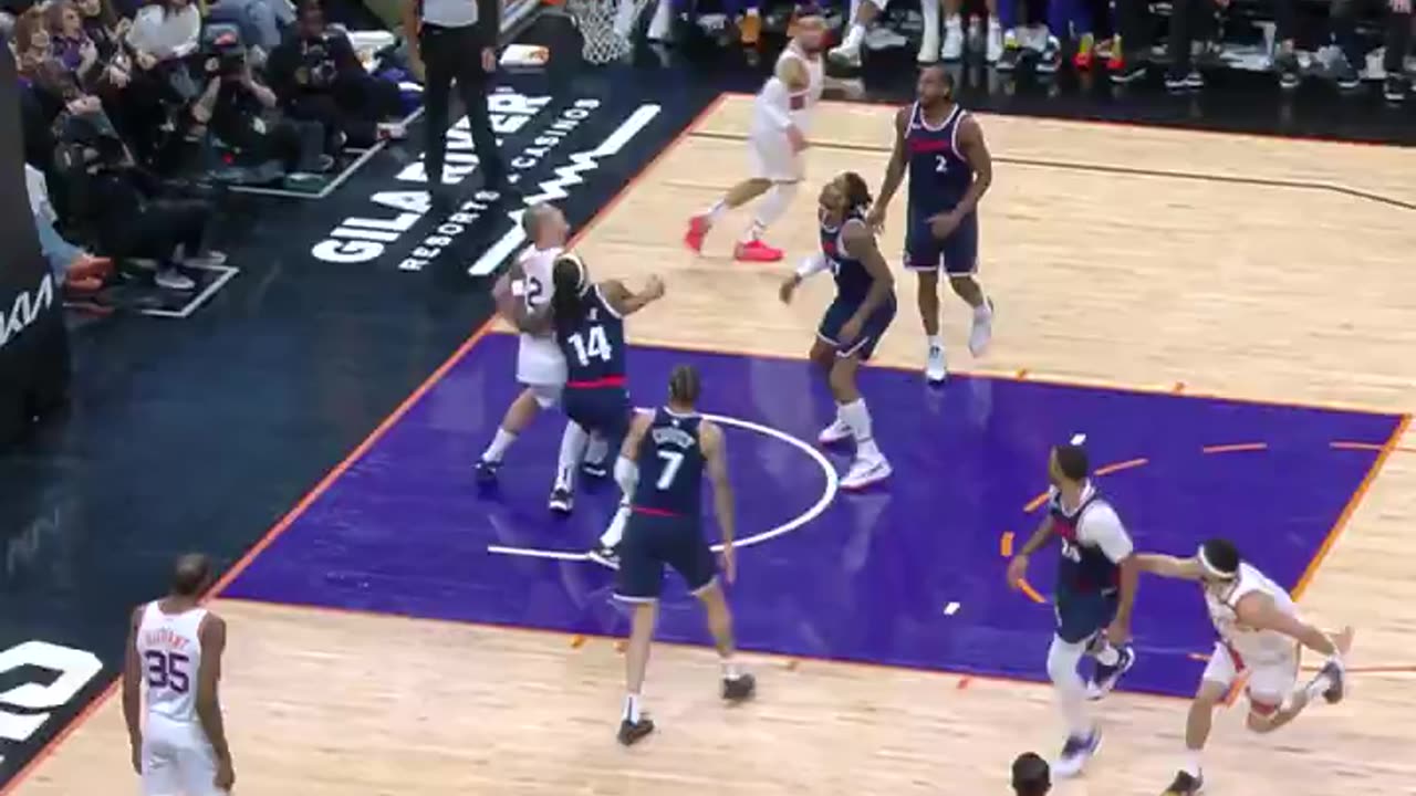 NBA - DEVIN BOOKER HITS THE TOUGH AND-1 😤