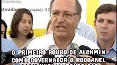 O PRIMEIRO ROUBO DE ALCKMIN COMO GOVERNADOR O RODOANEL DEPOIS VIRIA O ROUBO DAS MERENDAS ESCOLARES