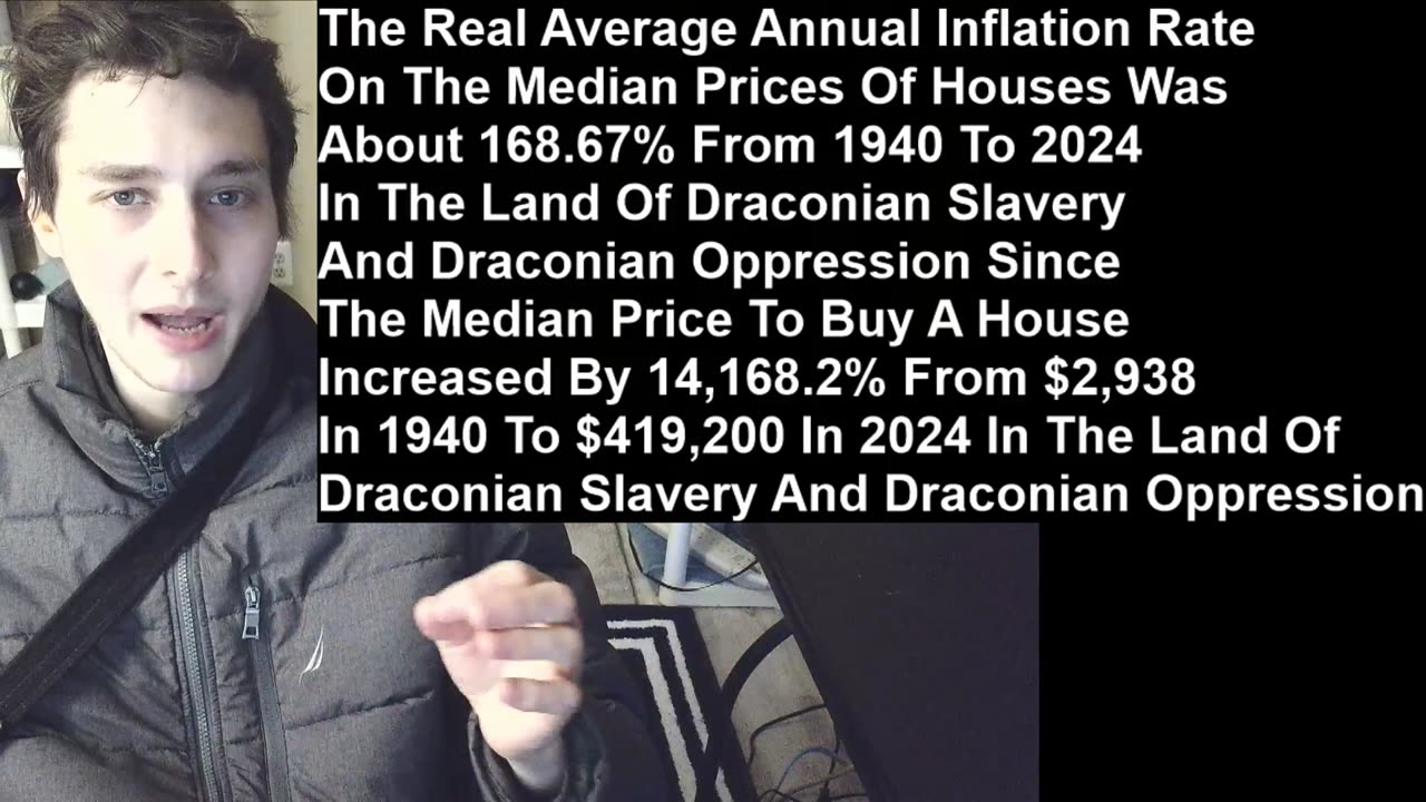 Outtake #540 Of The Real Average Annual Inflation Rate On The Median Prices Of Houses Was About 168%