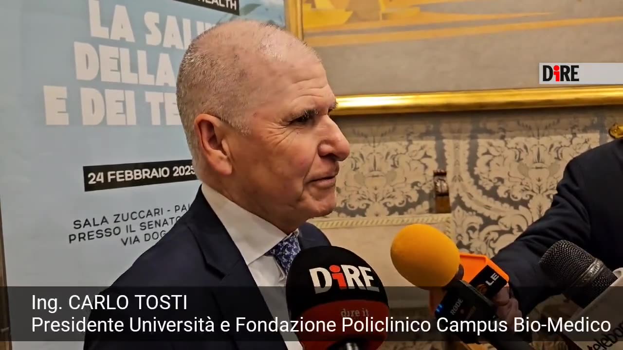 Roma - AMBIENTE. TOSTI (CAMPUS BIO-MEDICO): AGIRE SUBITO PER CITTÀ A MISURA UOMO (24.02.25)