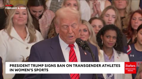 Trump_ Noem Will Block Visas Of Trans Athletes Attempting To Compete In 2028 Female Olympic Sports