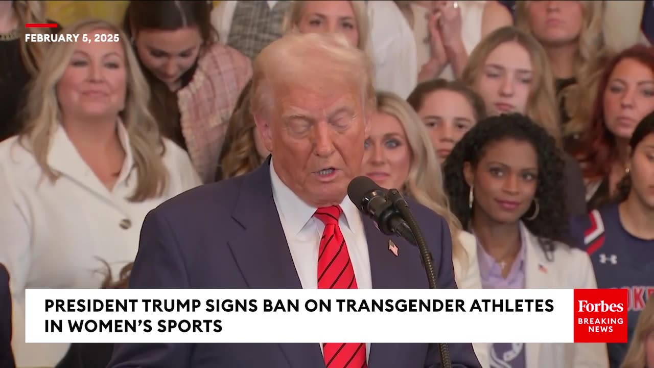 Trump_ Noem Will Block Visas Of Trans Athletes Attempting To Compete In 2028 Female Olympic Sports