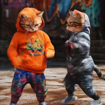 जब बिल्ली ने किया जबरदस्त डांस – देख कर हंस पड़ोगे!