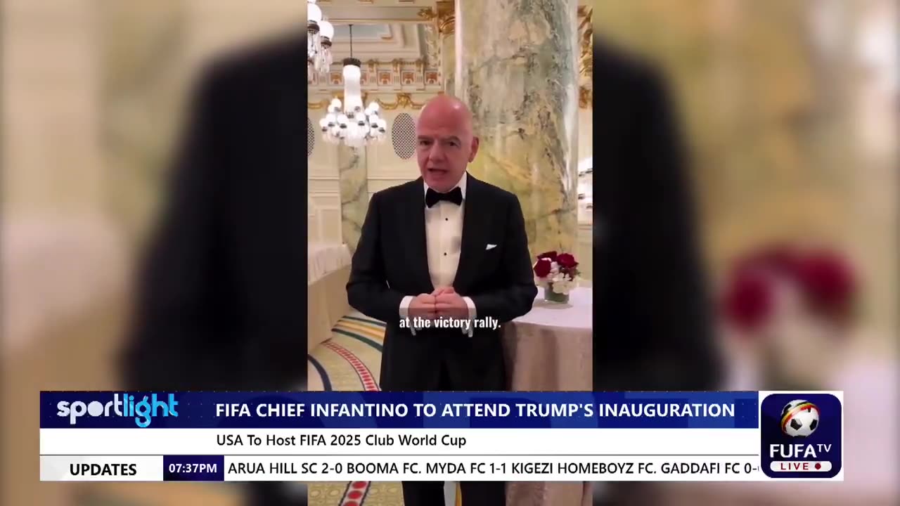 Why is Gianni Infantino at Trump’s inauguration? 😂