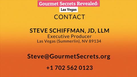 Introducing Gourmet Secrets Revealed: Las Vegas