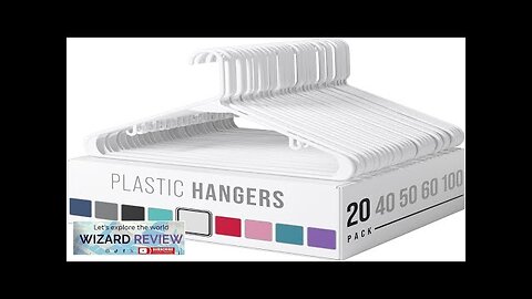 Clothes Hangers Plastic 20 Pack White Plastic Hangers Makes Review