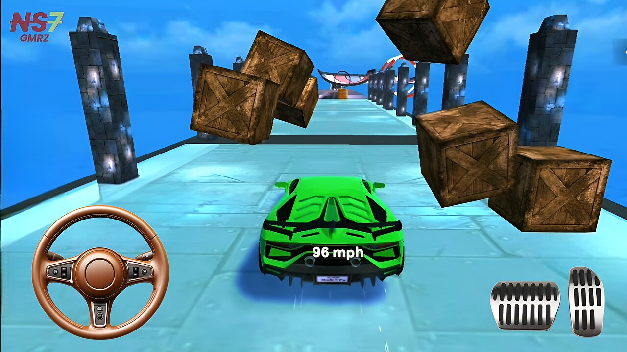 Gt Car Stunt Mega Ramp Racing - Impossible Car Stunts 3D - Android Gameplay - @NS7GMRZ