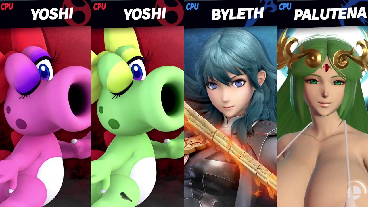 Birdo & Birdo vs Thick Byleth & Thick Palutena [MAKI Request - NSFW Rumble Exclusive]