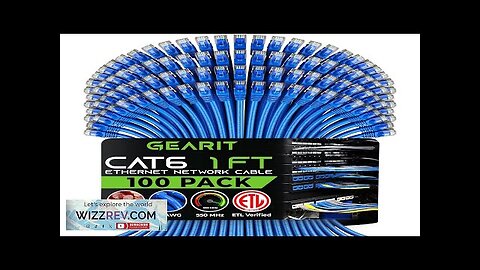 GearIT Cat 6 Ethernet Cable 1 ft (100-Pack) Cat6 Patch Cable Review