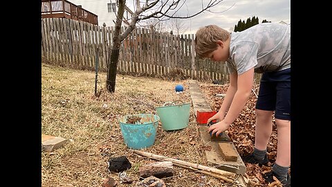 Primitive mud brick making for backyard furnace/kiln