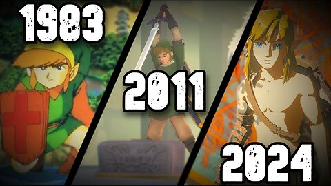 Evolution of Link in Zelda Games (1986-2024)