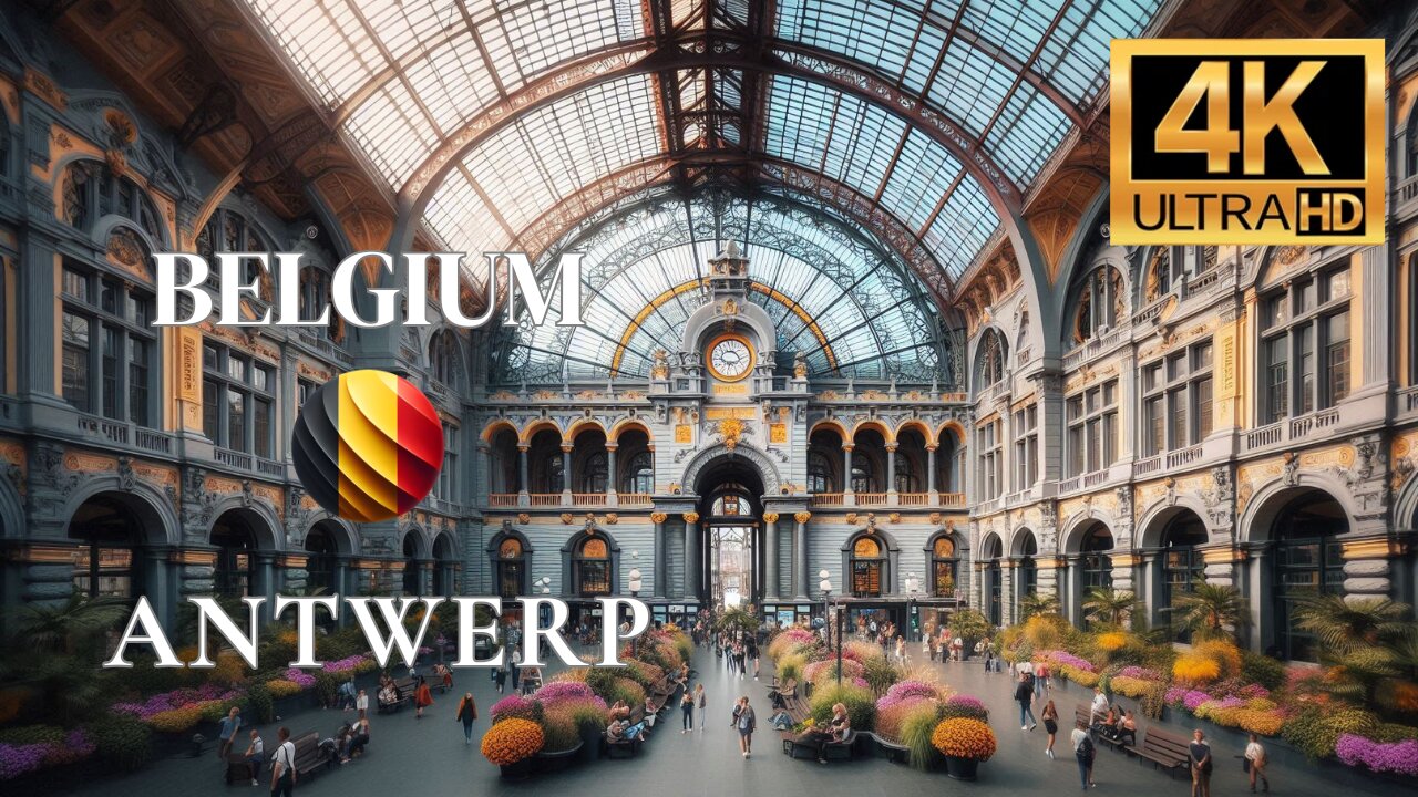 ANTWERP 🇧🇪 BELGIUM WALKTHROUGH (4K ULTRA HD)