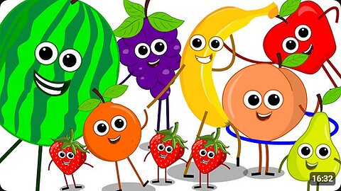 Fruits Song _ Learn Fruits for Kids _ Nursery Rhymes