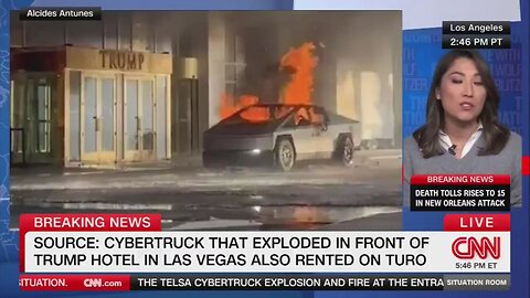 The Telsa which detonated at the Trump Hotel was allegedly equipped with an explosive device