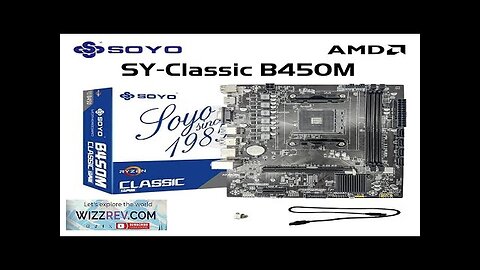 SOYO Motherboard Classic AMD B450M Dual-channel DDR4 Memory AM4 Mainboard M.2 NVME Review