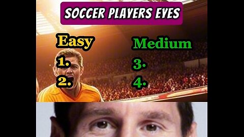 Soccer Players eyes Challenge