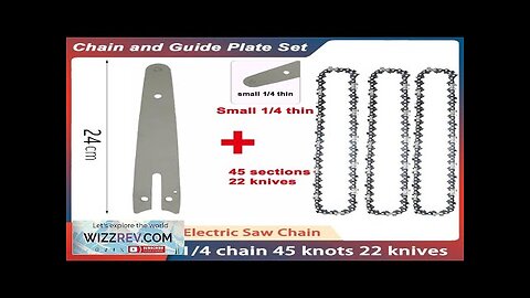 8 Inch Chainsaw Guide Bar And Saw Chain Set 45 Drive Link Review