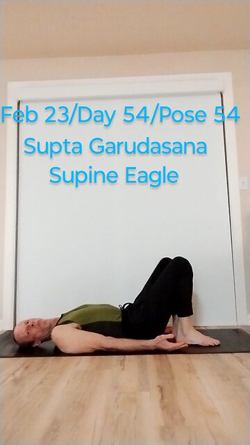 Supine Pigeon / Supta Garudasana