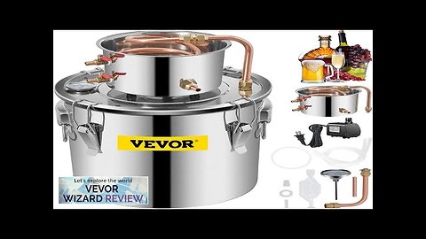 VEVOR Moonshine Still 5 Gal 21L Distillery Kit with Circulating Pump Alcohol Review