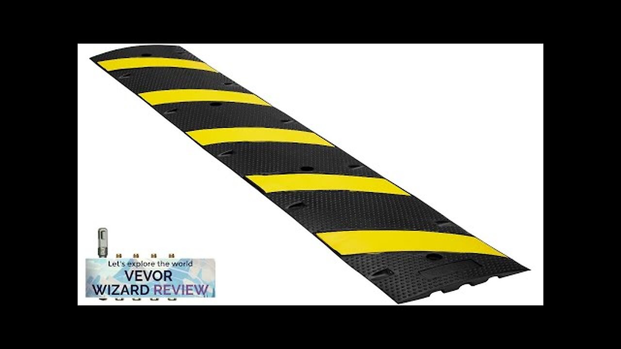 VEVOR 72'' Rubber Speed Bump 2 Channel 22000 lbs Load Heavy Duty Review