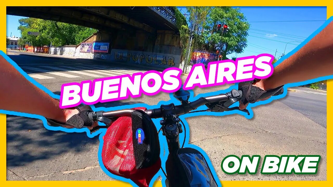 ASMR | CYCLING THROUGH THE STREETS OF BUENOS AIRES | CITY TOUR