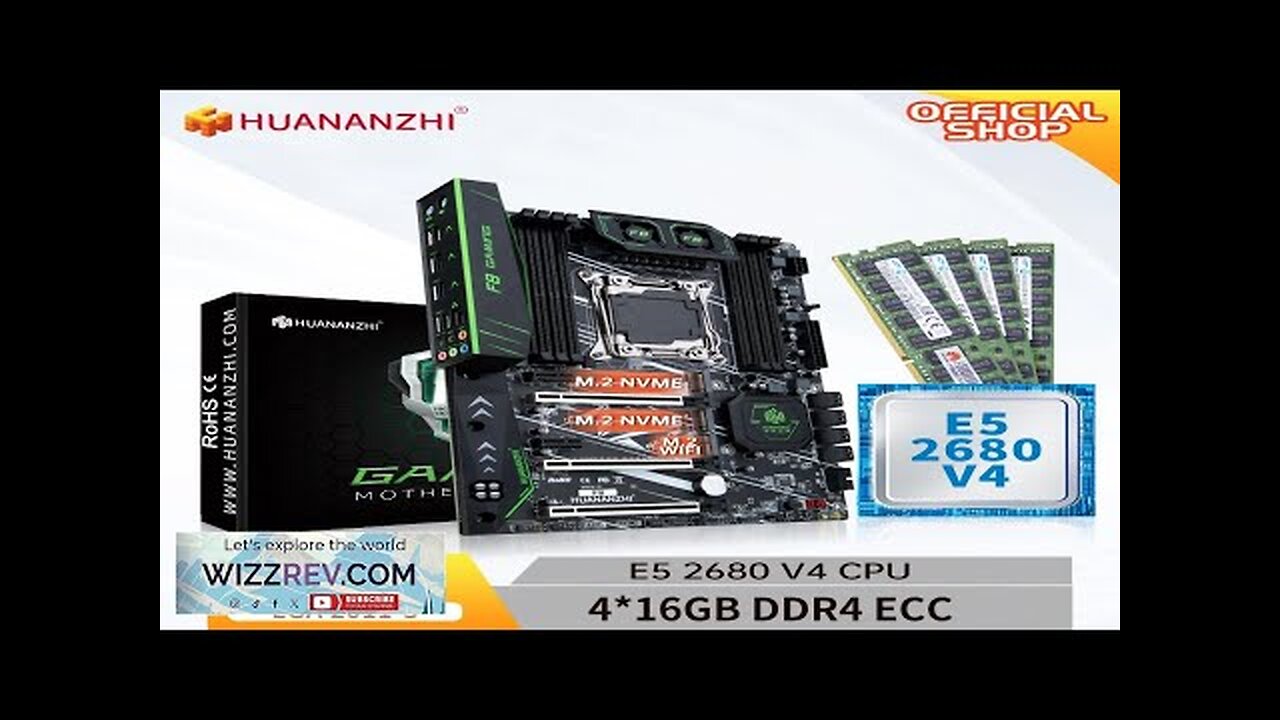 HUANANZHI X99 F8 LGA 2011-3 XEON X99 Motherboard with Intel E5 2680 Review