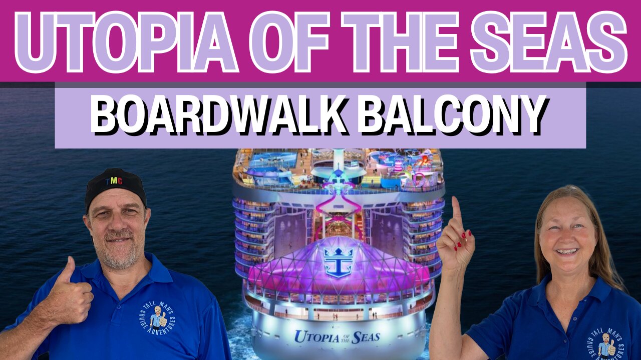 Utopia of the Seas Boardwalk Facing Balcony Cabin 10727 | Tall Man's Cruise Adventures