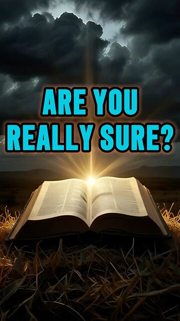 Are You Really Sure? 🫣 #jesus #truth #bible #choice #decision #shorts #sure #doubts #yes #no #maybe
