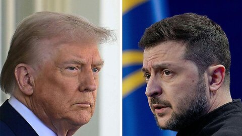 Zelensky grifter in Chief meets with Donald J Trump in the Oval Office