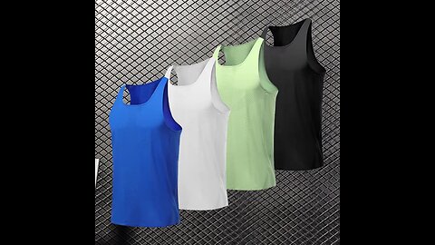 Men Leisure Sleeveless T-shirt Basketball Activewear Fitness