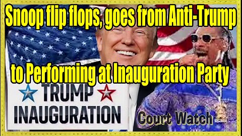 Snoop goes from Anti Trump to Performing at his Inauguration Party