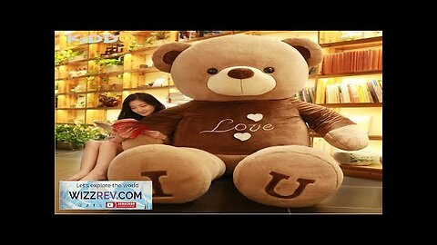 Giant 80/100cm Soft Teddy Bear Plush Toys Brown Bear Super Heart Hugging Review